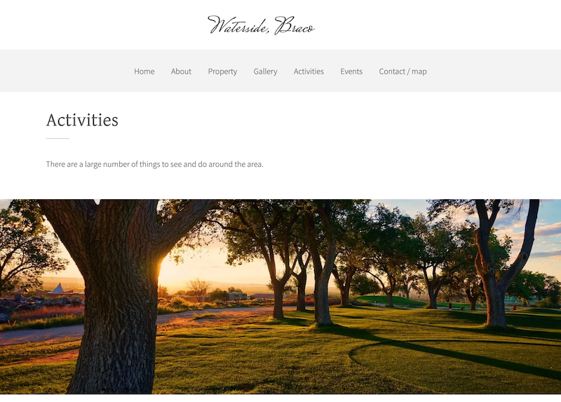 Waterside Braco website by Fly Digital Scotland